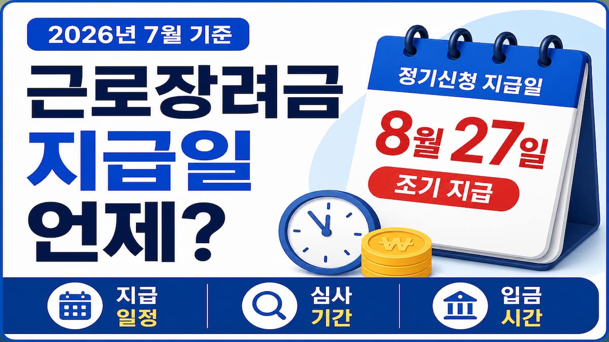 근로장려금지급일